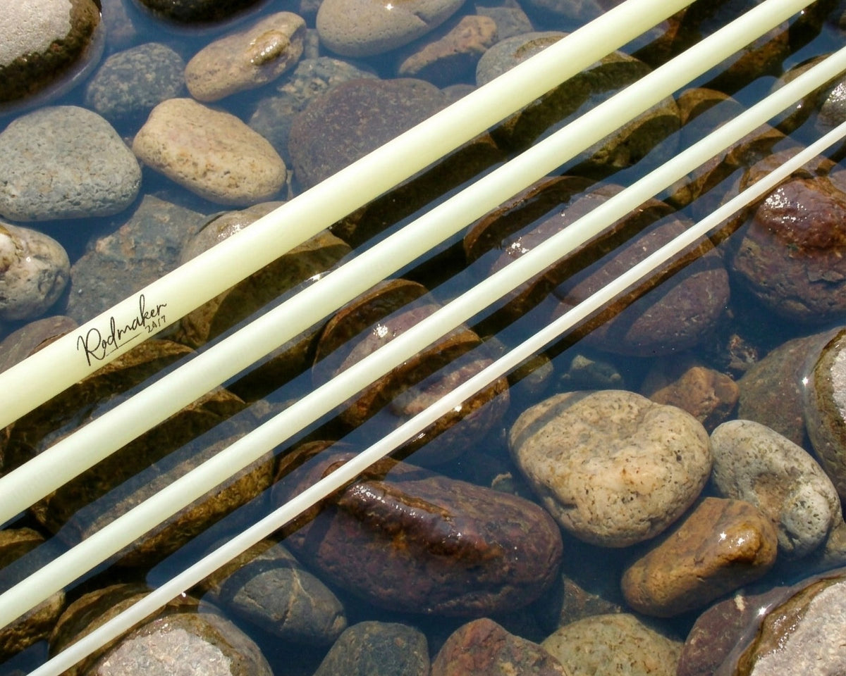 9ft 4-Piece Fiberglass Fishing Rod Blank 5/6wt Long Reach Unpainted