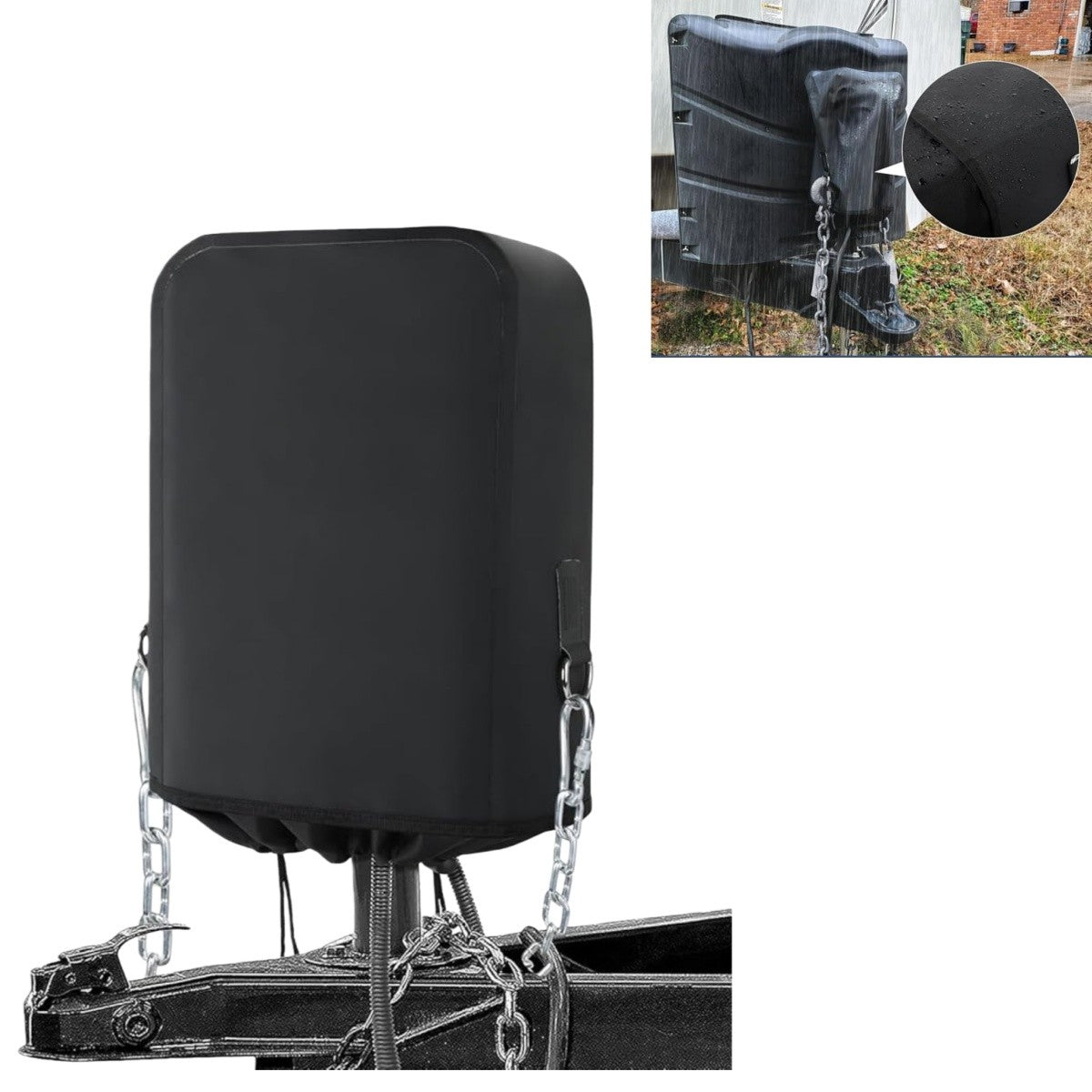 Waterproof RV Electric Tongue Jack Cover Universal Trailer Jack Protector