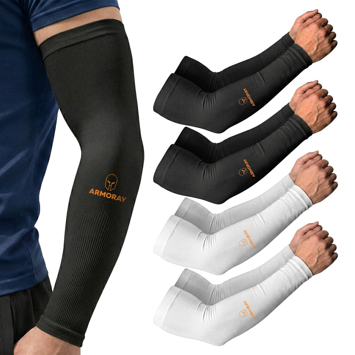 Tattoo Cover Up Arm Sleeves for Men & Women - UV Protection & Compression