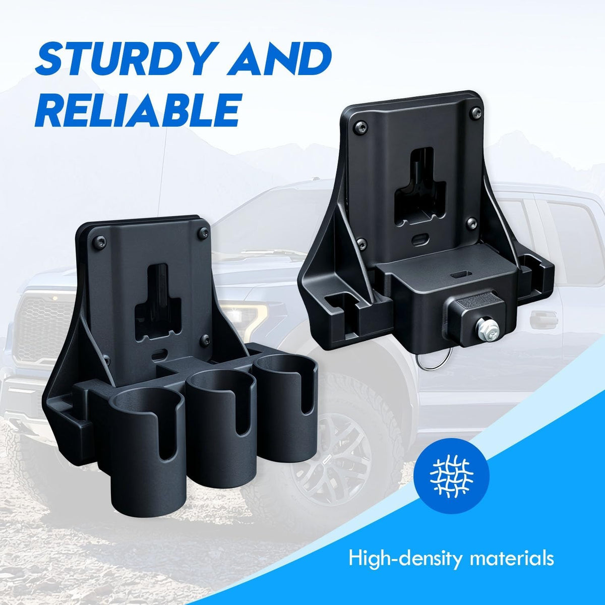 Pickup Truck Fishing Rod Holder No Drill Mount for F150 & Outdoor Use