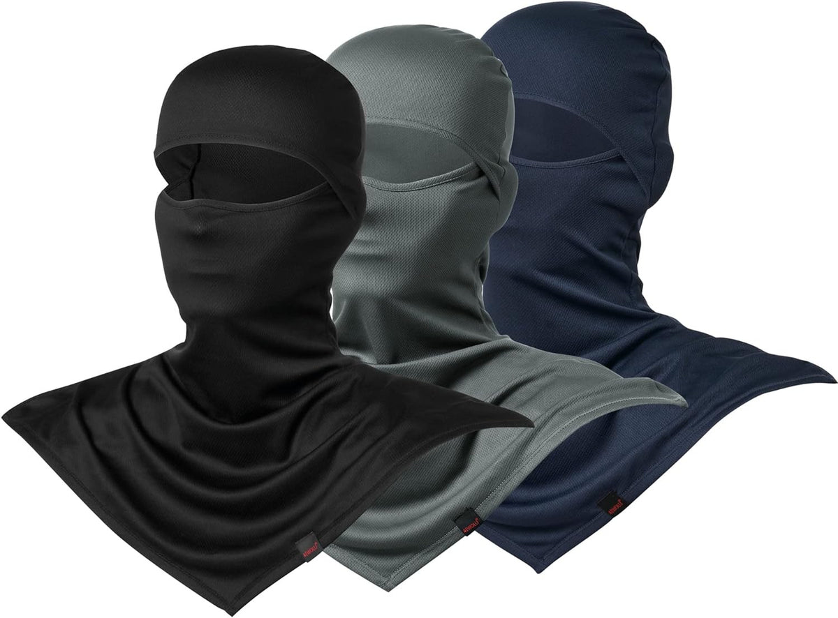 3 Pack Unisex Motorcycle Balaclava Masks for Cold Weather