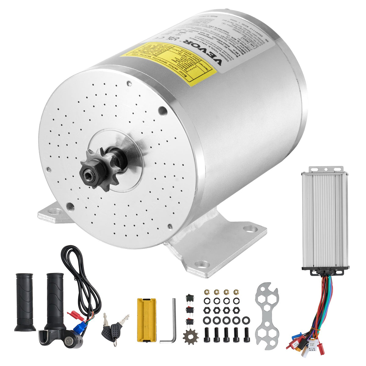 2000W Brushless DC Motor Kit for Electric Bikes & Scooters - 48V, High Speed
