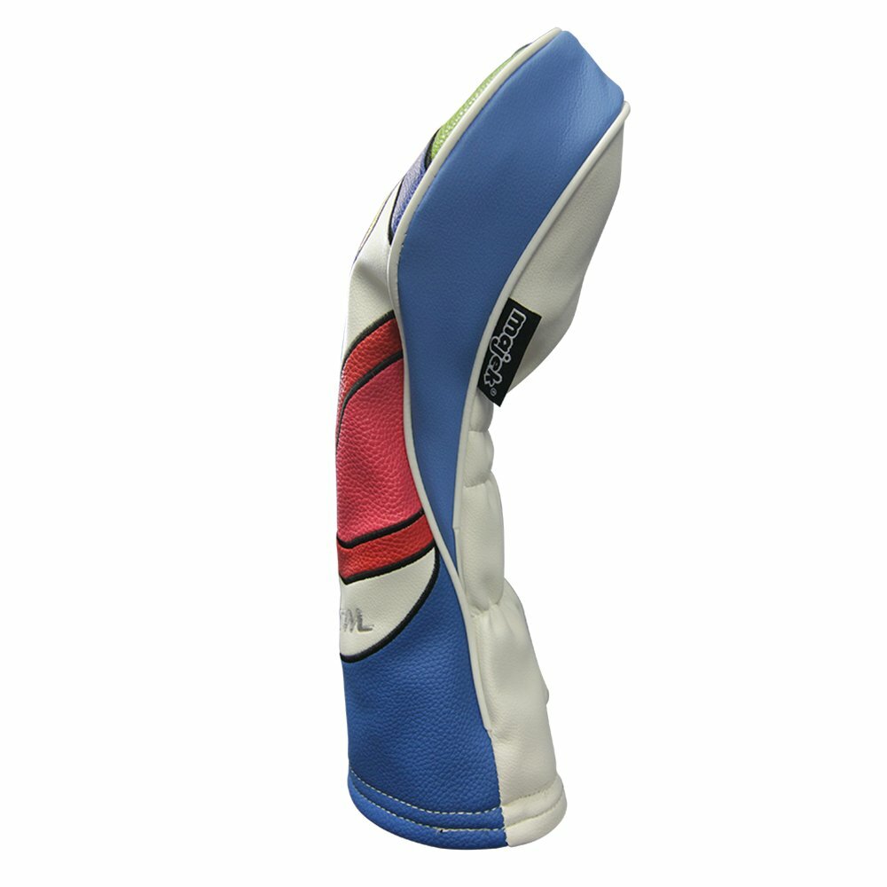 Majek Retro Golf Fairway Wood Headcover - Psychedelic Vintage Style