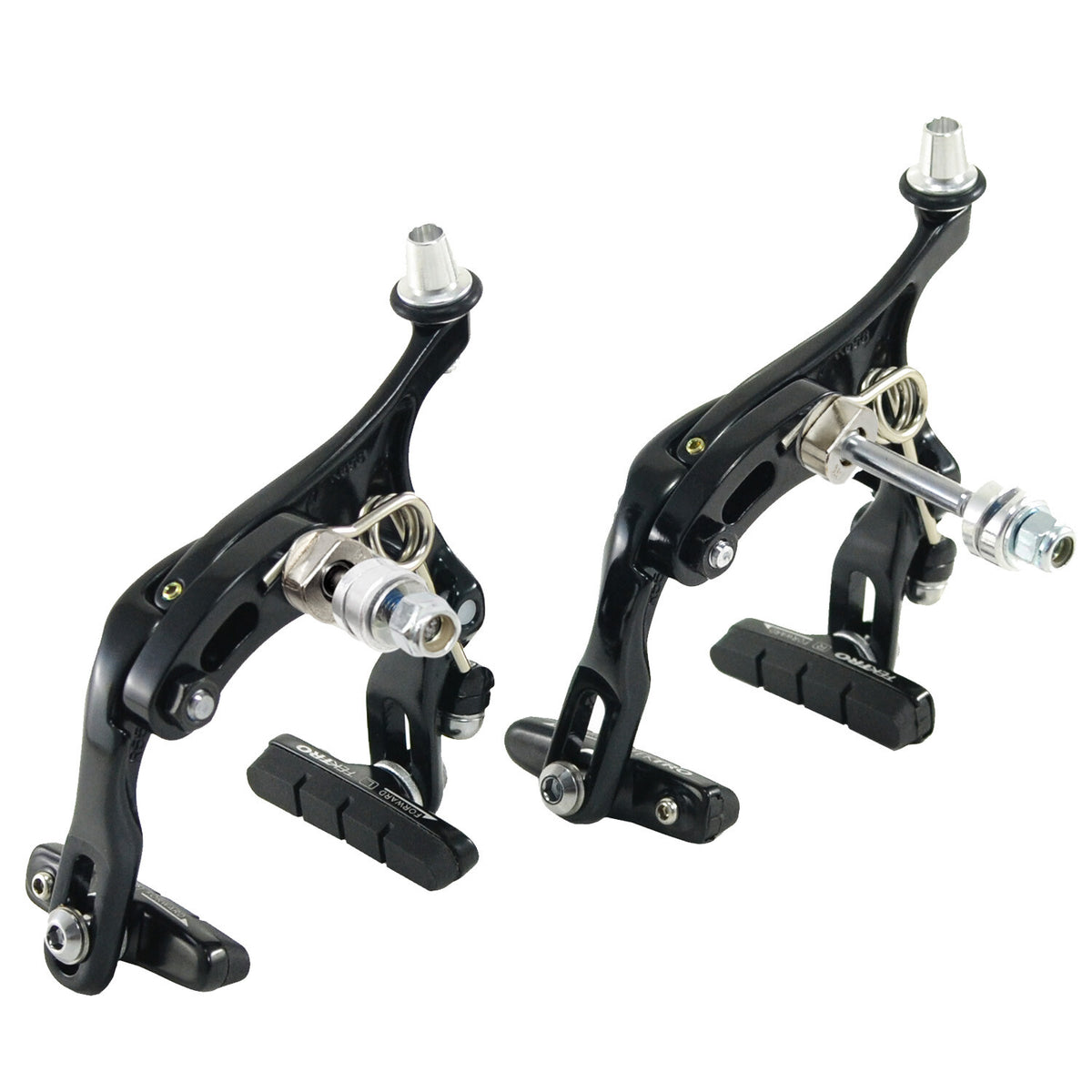 Long Reach Bicycle Brake Caliper Set 53-73mm Nutted Mount Black