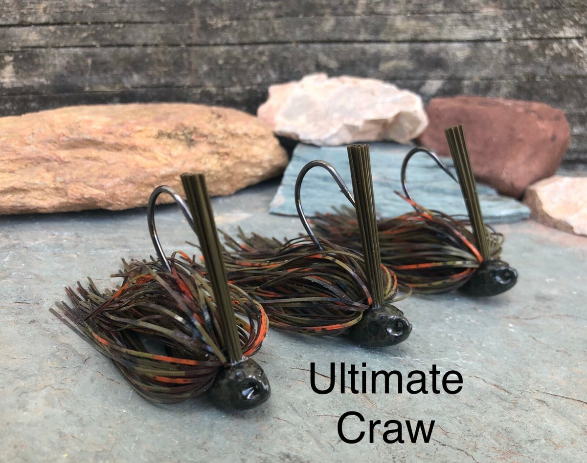 Bass Fishing Jigs Set - Weedless Flipping Jigs for Heavy Cover, Multiple Colors & Weights