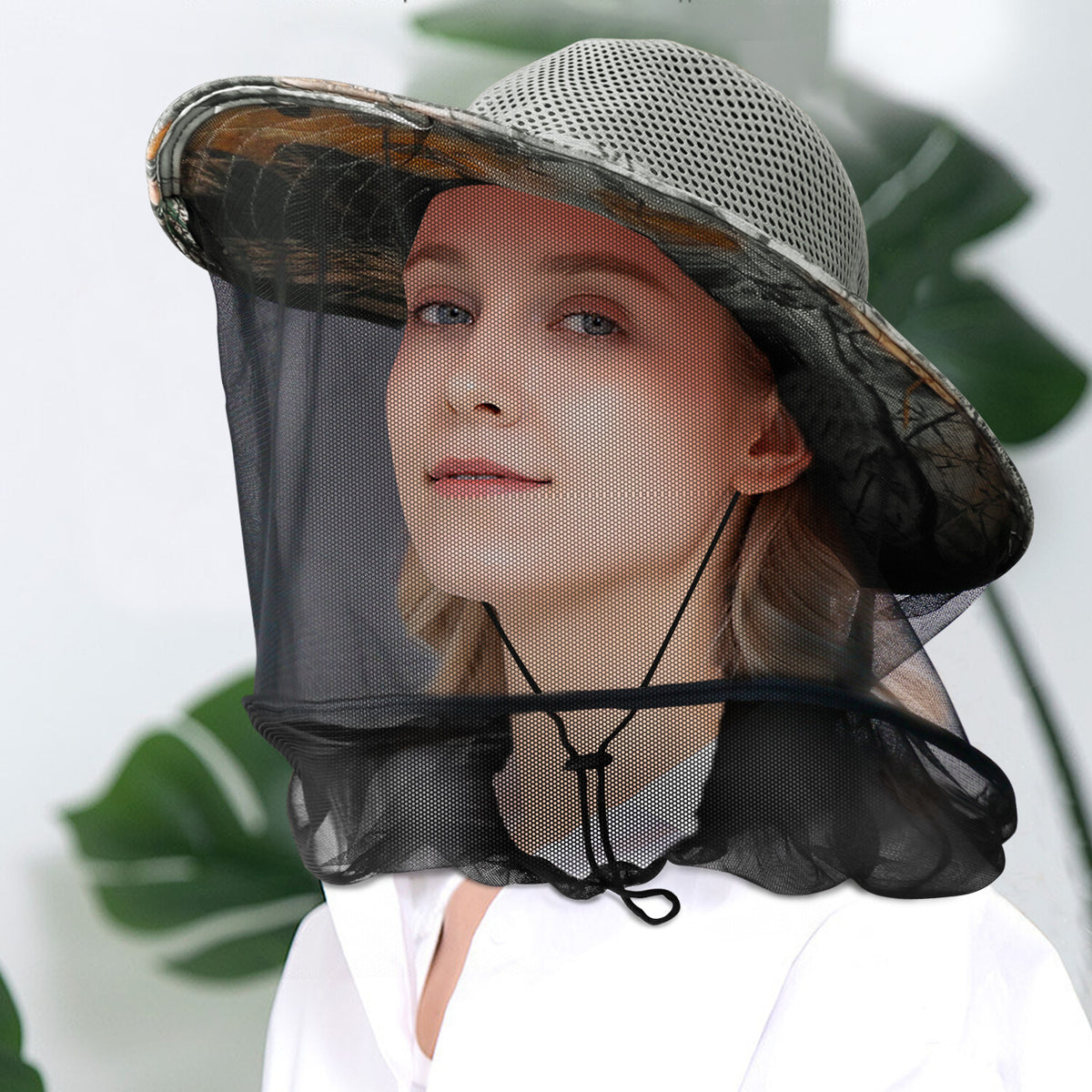 Mosquito Head Net Hat with Sun Protection for Outdoor Activities