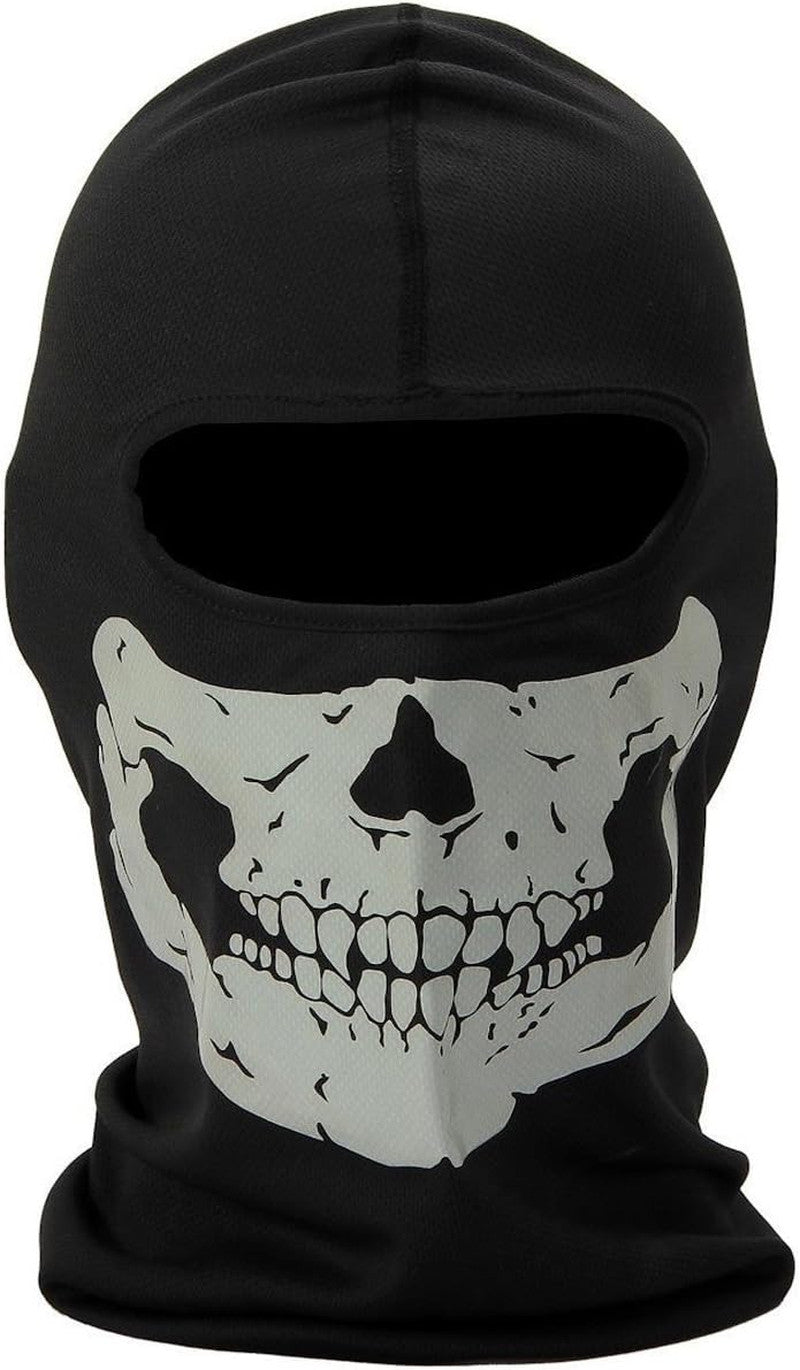 Black Mesh Balaclava Skull Full Face Mask for Outdoor Activities