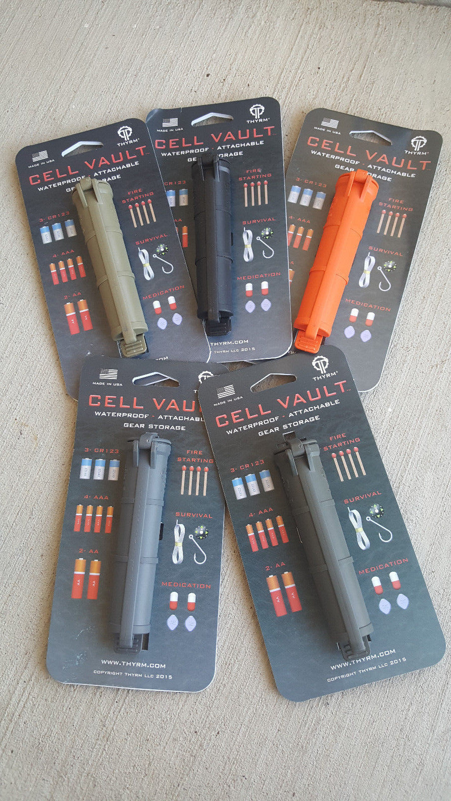 Waterproof Battery Storage Container for Survival Gear and Batteries