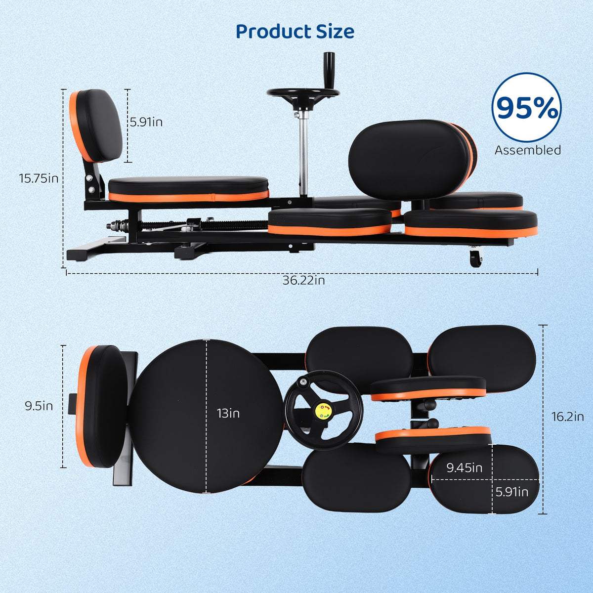 Adjustable Leg Stretch Machine for Flexibility and Gym Training