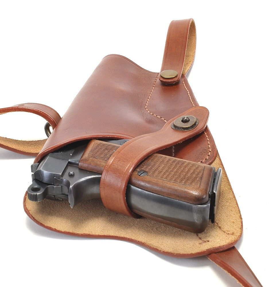 Leather Shoulder Holster Fits Browning Hi Power Springfield SA-35