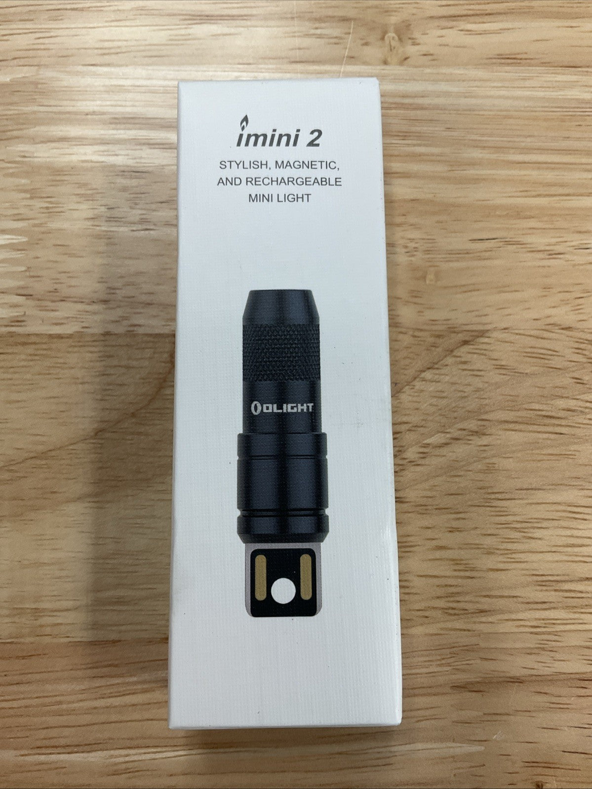 Rechargeable Mini Flashlight Black, Compact Waterproof LED Light