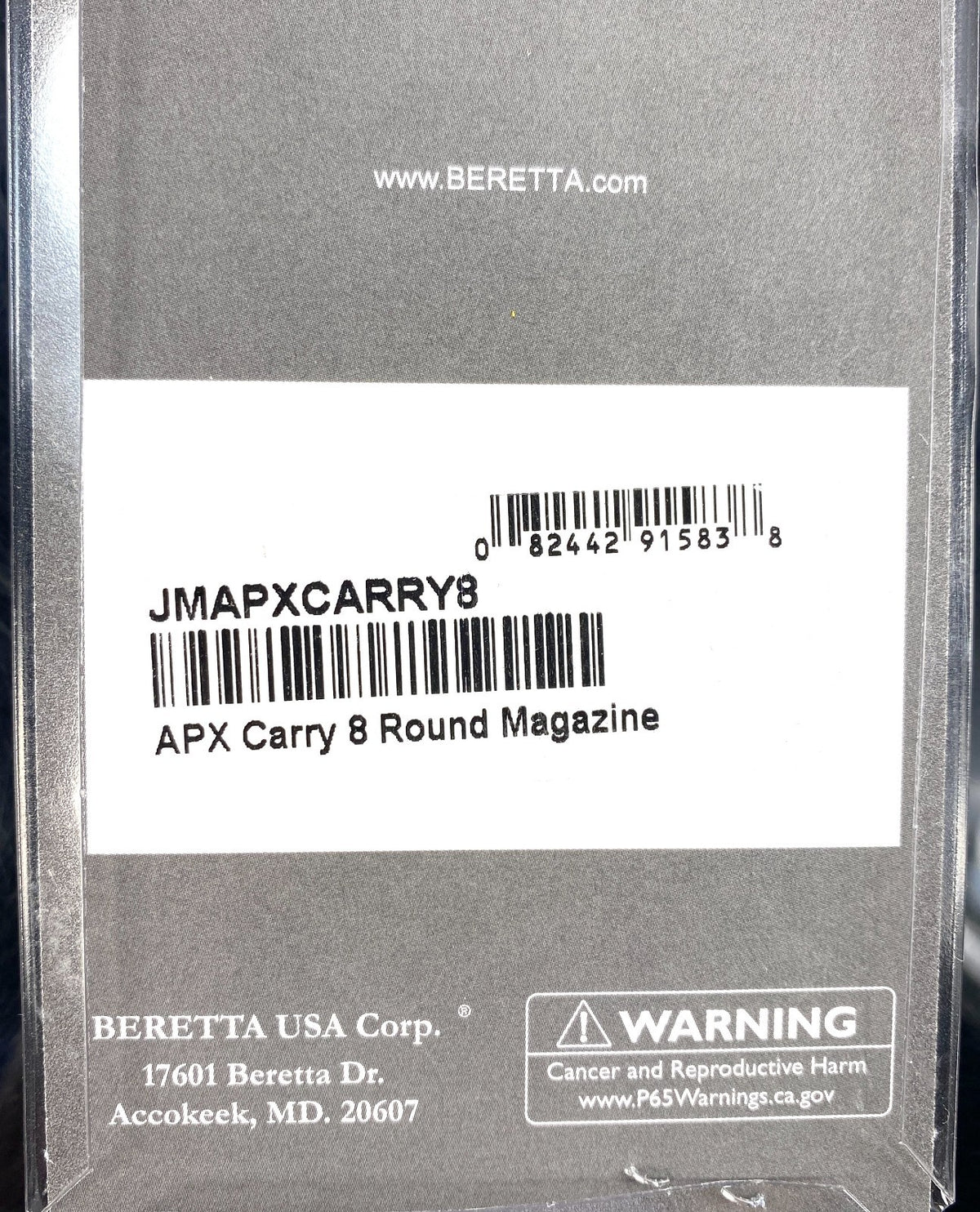 Beretta APX Carry 8-Round 9mm Stainless Magazine 2-Pack | Compatible with APX A1, Nano