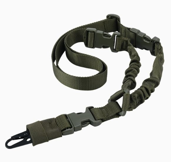 Single Point Tactical Gun Sling Strap with Bungee & Quick Release