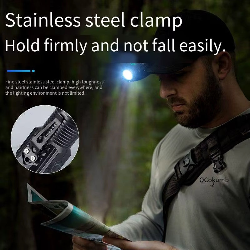 Rechargeable LED Flashlight 1200000LM Tactical Handheld Torch with Type-C