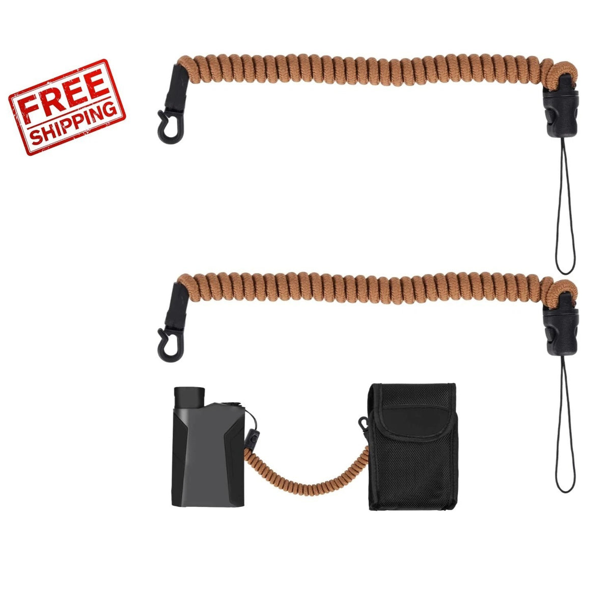 Outdoor Rangefinder Lanyard 2-Pack Retractable Tether for Hunting Fishing Hiking