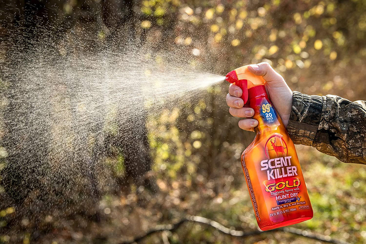 Wildlife Scent Killer Gold Spray Combo Pack 44 Ounce for Hunting & Odor Control