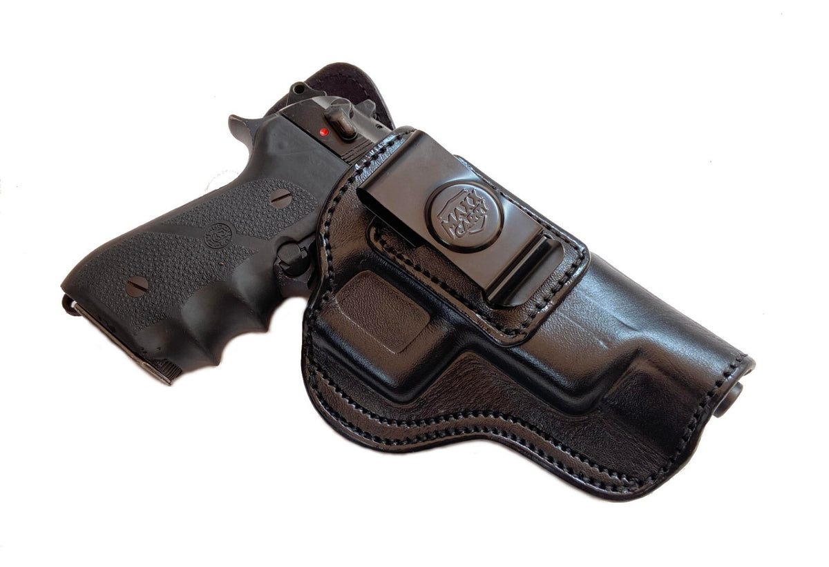 Leather IWB Gun Holster for Beretta 92FS, 92X, M9A3, M9A4 - Premium Concealed Carry