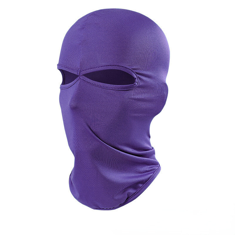 Unisex Ski Face Mask with 2 Holes UV Windproof Breathable Balaclava