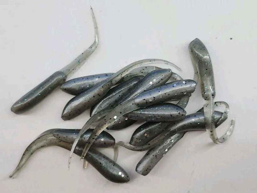 Crappie Fishing Jigs Tennessee Shad Color 15 Pack - Artificial Baits