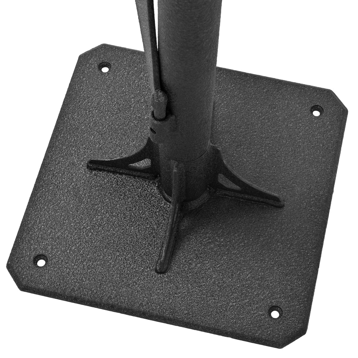 Deer Shoulder Mount Pedestal Stand for Taxidermy Display, Black Steel
