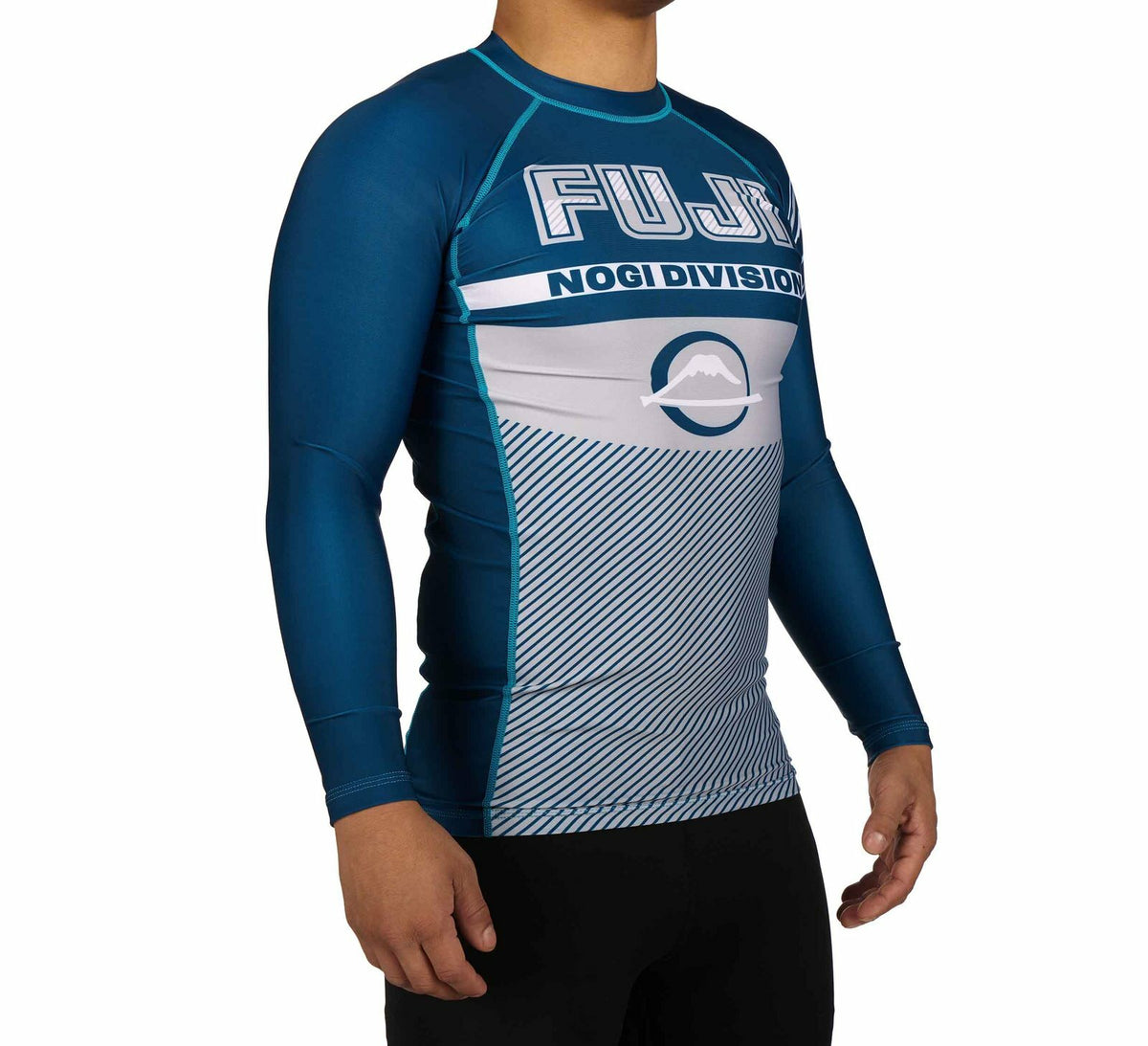 MMA Rashguard Long Sleeve Compression Shirt for Jiu Jitsu & BJJ - Navy Blue