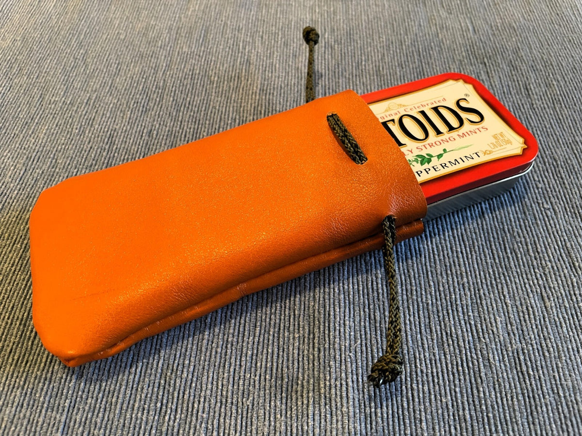 Bushcraft Survival Kit in Altoid Tin with Leather Pouch Fire Starter Gear