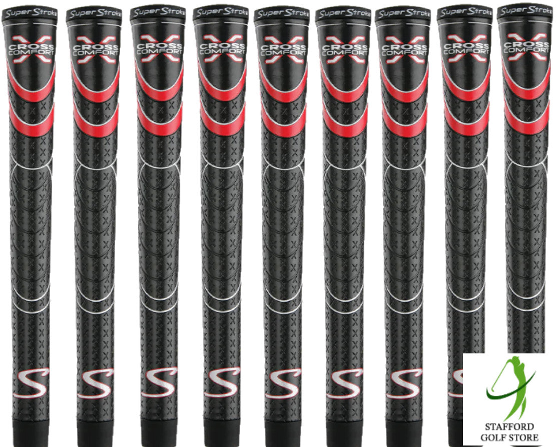 Golf Grip Set - Super Stroke Cross Comfort Undersize, Standard, Midsize & Jumbo