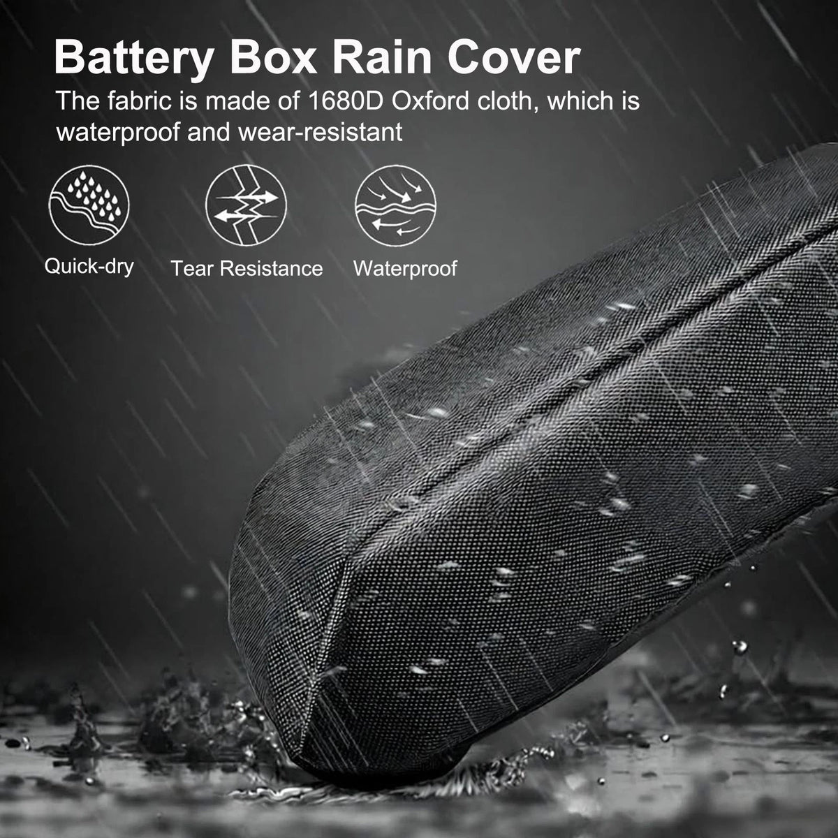 E-Bike Battery Waterproof Cover Bag - Dustproof, Wear-Resistant, Universal Fit