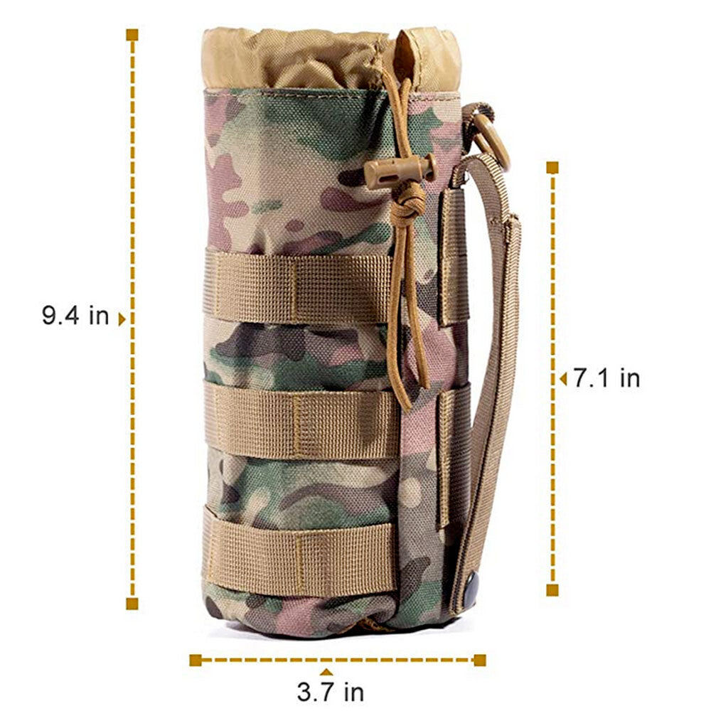 35oz Outdoor Tactical Water Bottle Pouch Hiking Belt Holder Military Gear