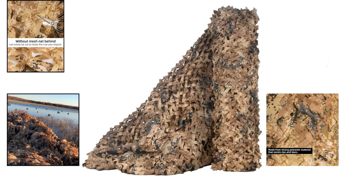 Lightweight Camouflage Netting for Outdoor Camping Hunting & Military Use