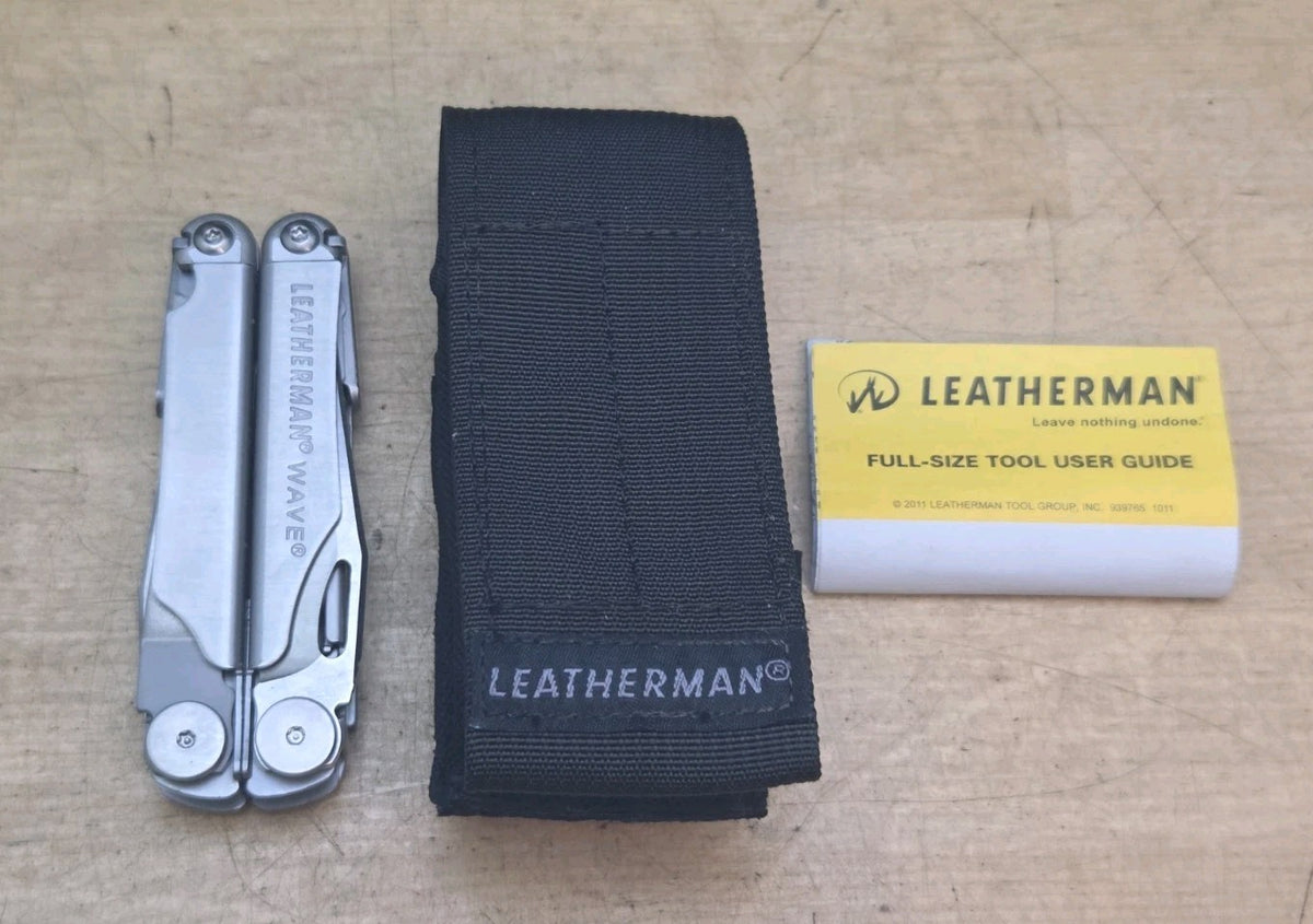 Leatherman Wave Multi-Purpose Tool 831097 with Pouch - Durable Hand Tool