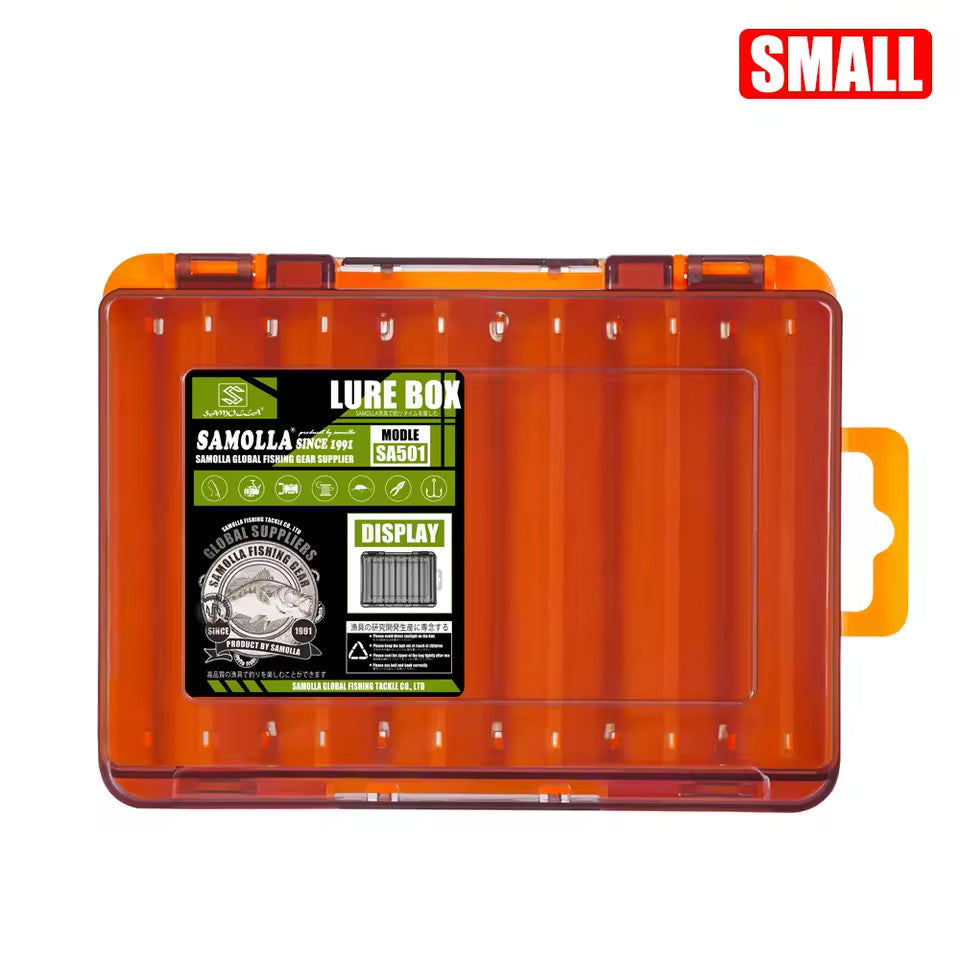 Double-Sided Fishing Tackle Box Organizer for Lures Hooks Baits