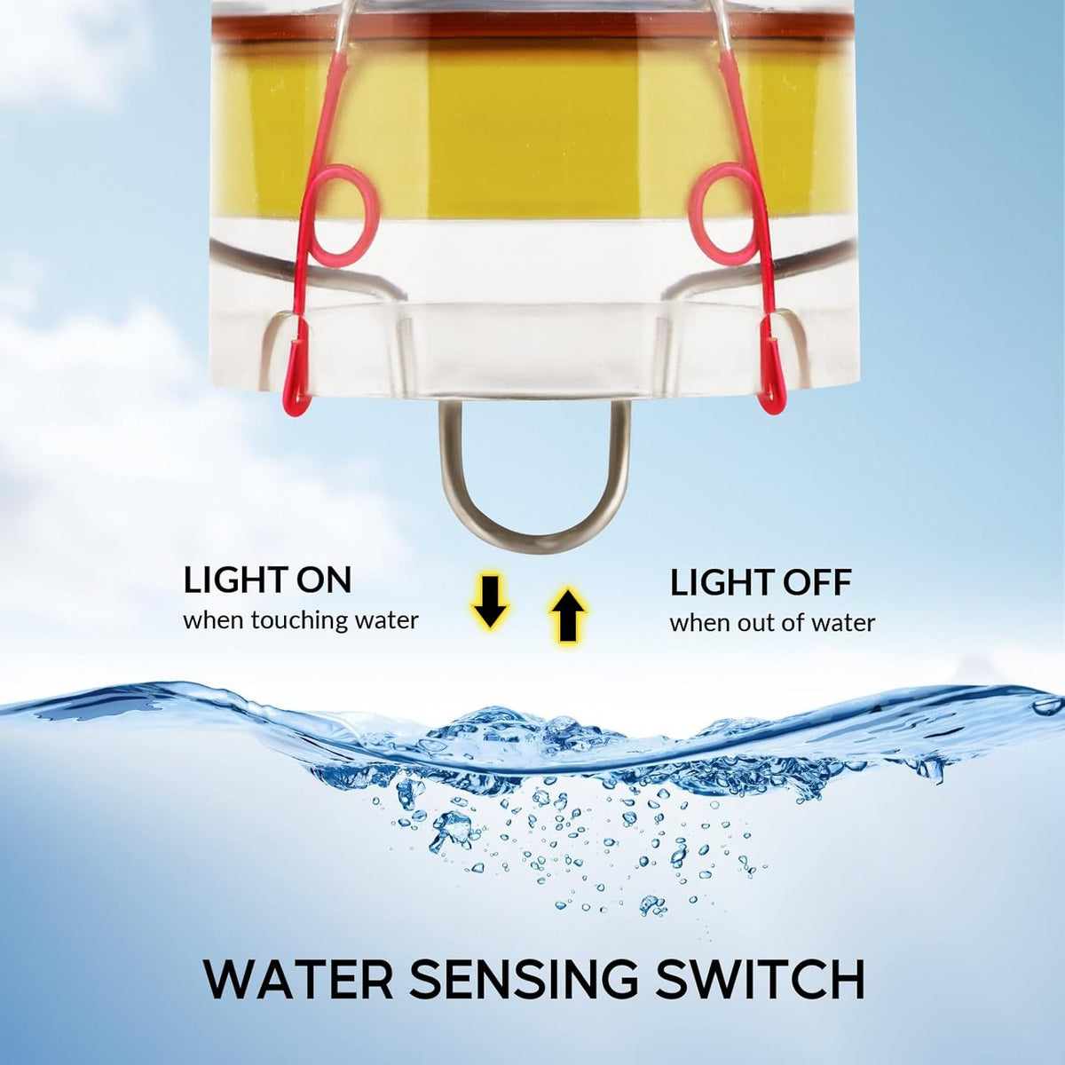 6PCS LED Deep Drop Underwater Fish Lures Water-Activated Flashing Lights