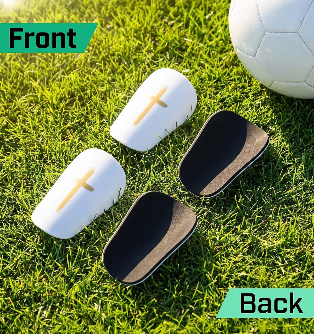 Mini Shin Guards - 2 Pairs Youth & Adult Impact Protection