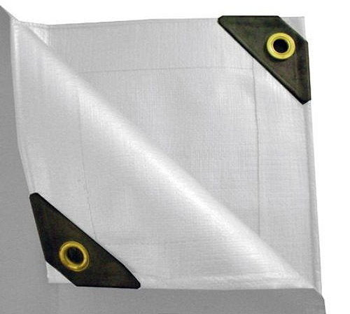 Heavy Duty White Tarp Canopy Cover UV Weather Resistant Poly 12 Mil
