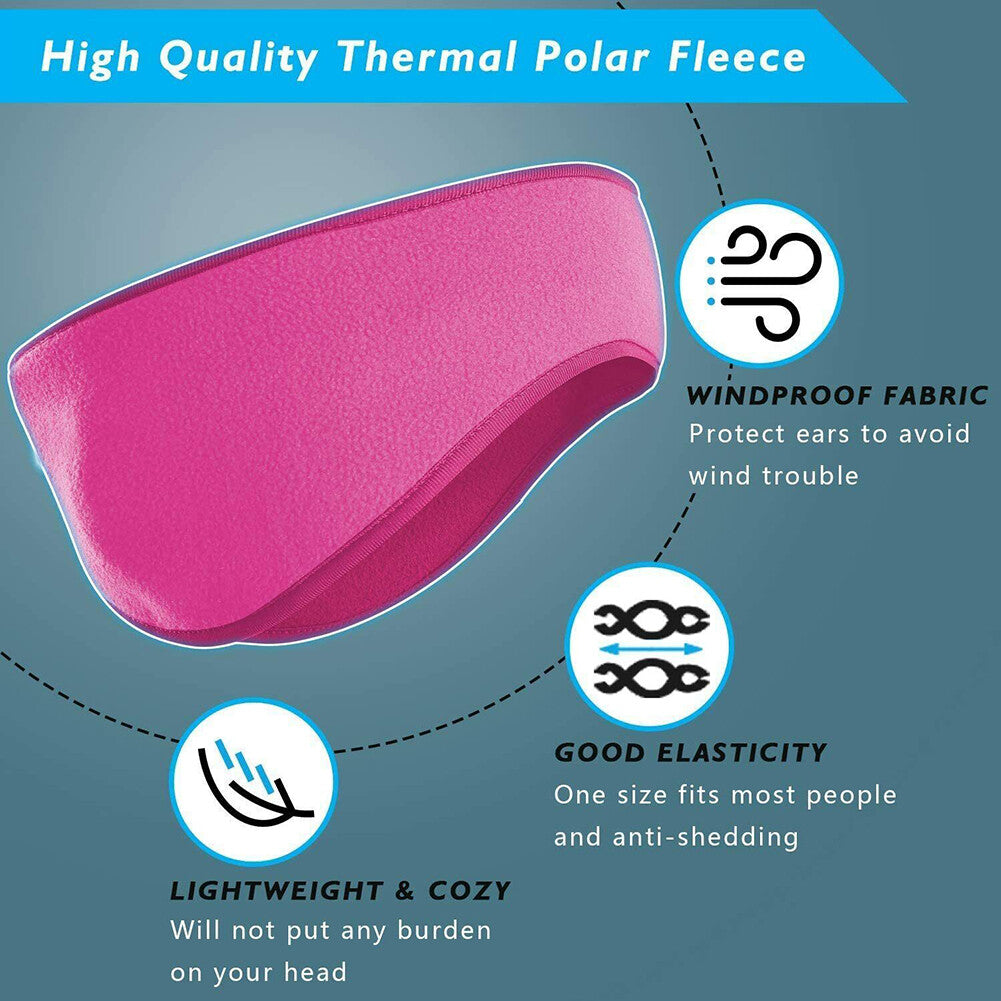 Warm Sweat-Absorbing Winter Sport Ear Muff Headband for Men Women