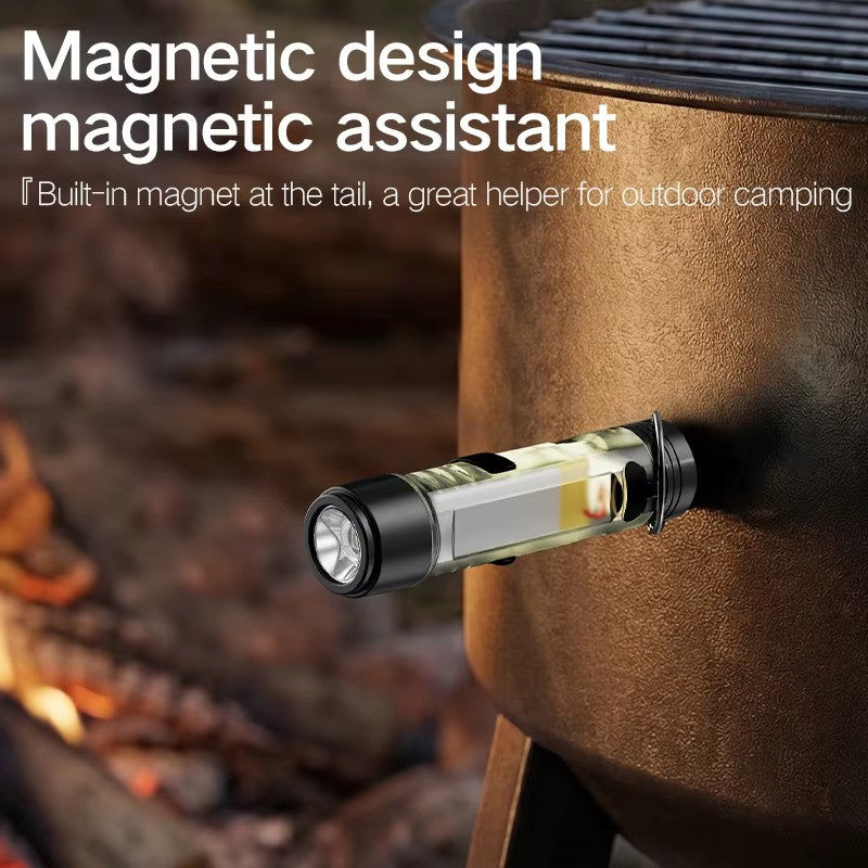 USB Rechargeable Mini LED Flashlight Keychain Torch - Bright Portable Tool