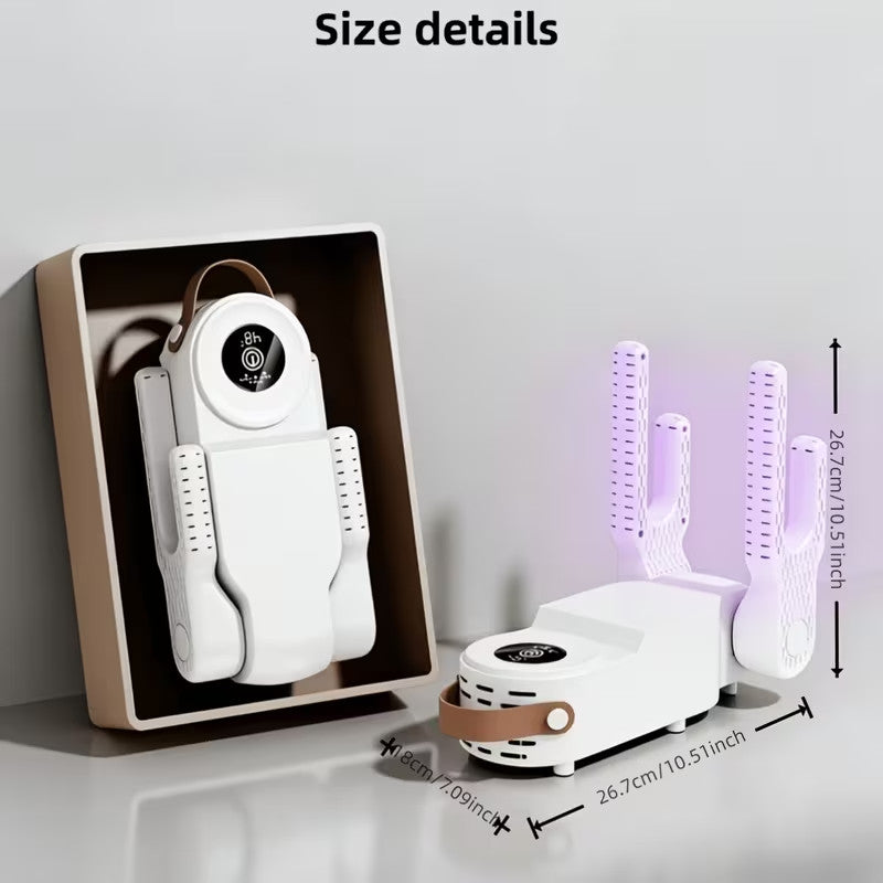 Portable Electric Shoe Dryer & Boot Warmer Fast Drying 48°C Foldable Quiet