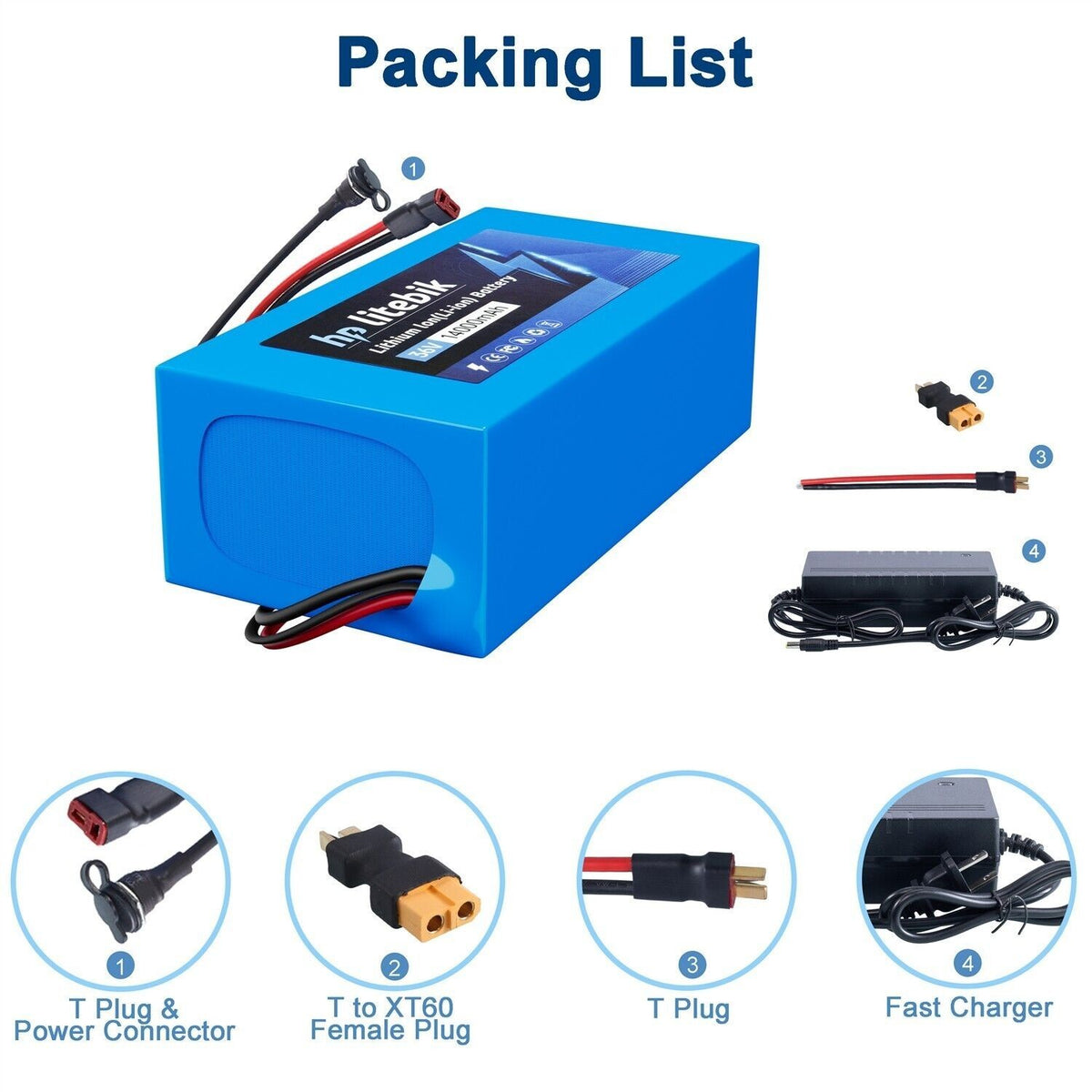 Electric Bike Battery 36V-72V for E-Scooter & Bicycle UL 2271 Certified