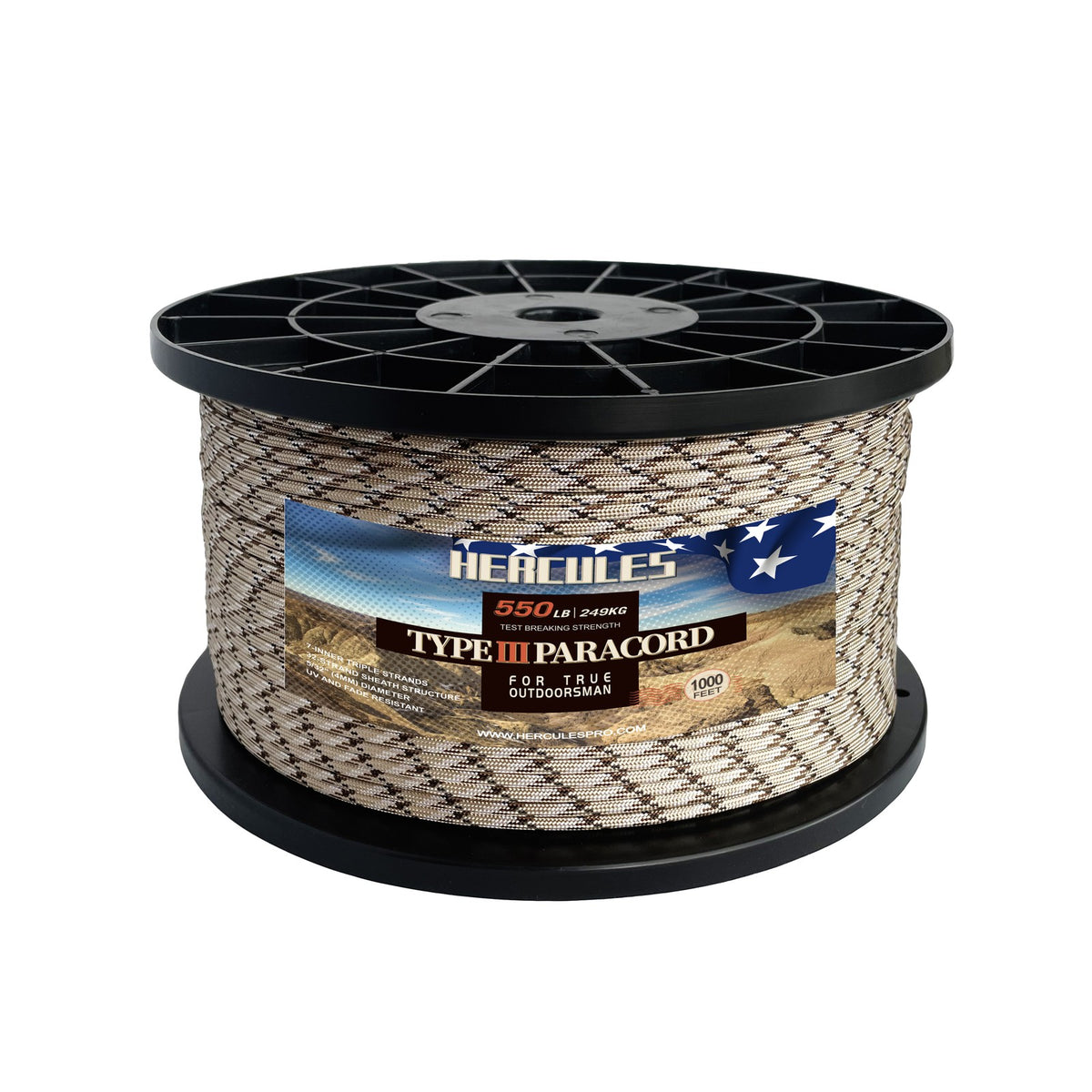 Heavy Duty Paracord 550 Rope for Camping Hiking Survival Tying & Crafting