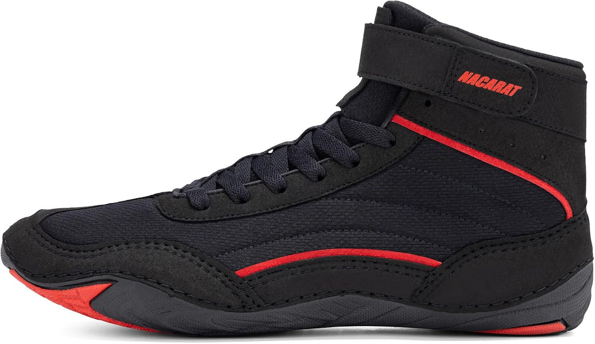 Men's Wrestling Shoes High Top Boxing Boots & Weightlifting Sneakers