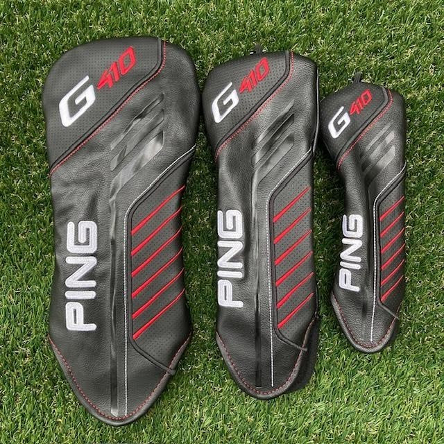 Golf Club Headcover Set for Driver, Fairway Wood & Hybrid - Black