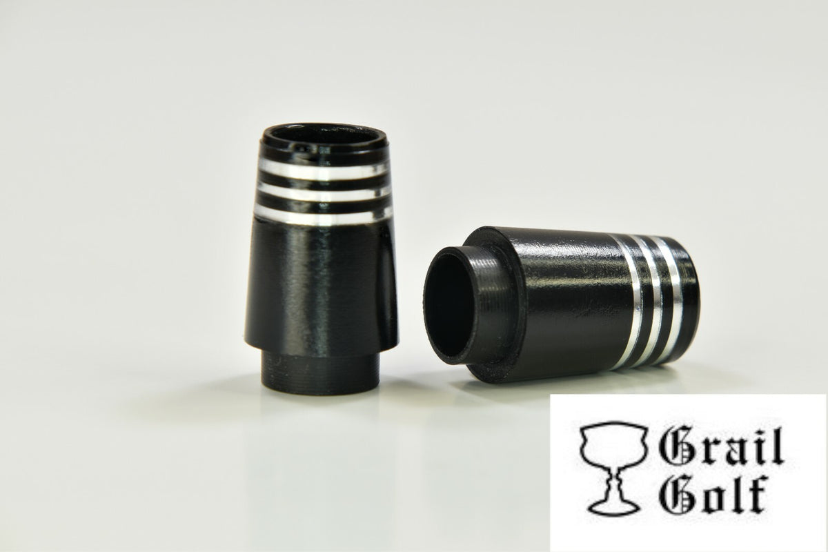 Golf Ferrules Ultra Premium Black Collared Taper Tip Iron Ferrules Set