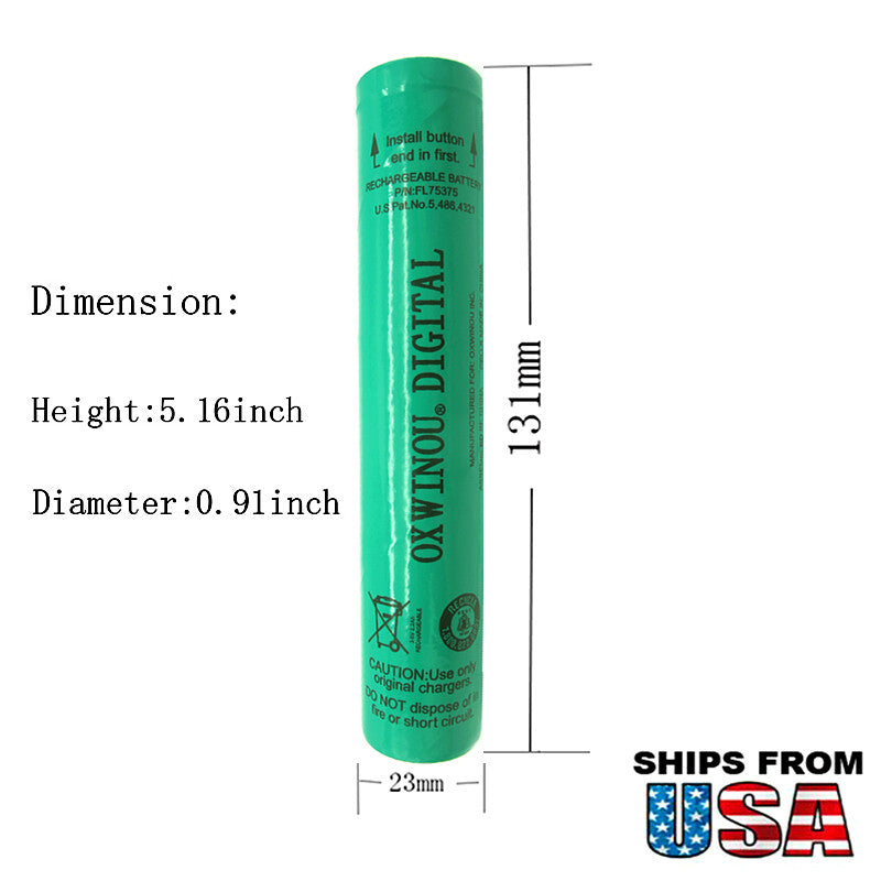 Rechargeable Ni-MH Battery for Streamlight Stinger Flashlight 75375 75175