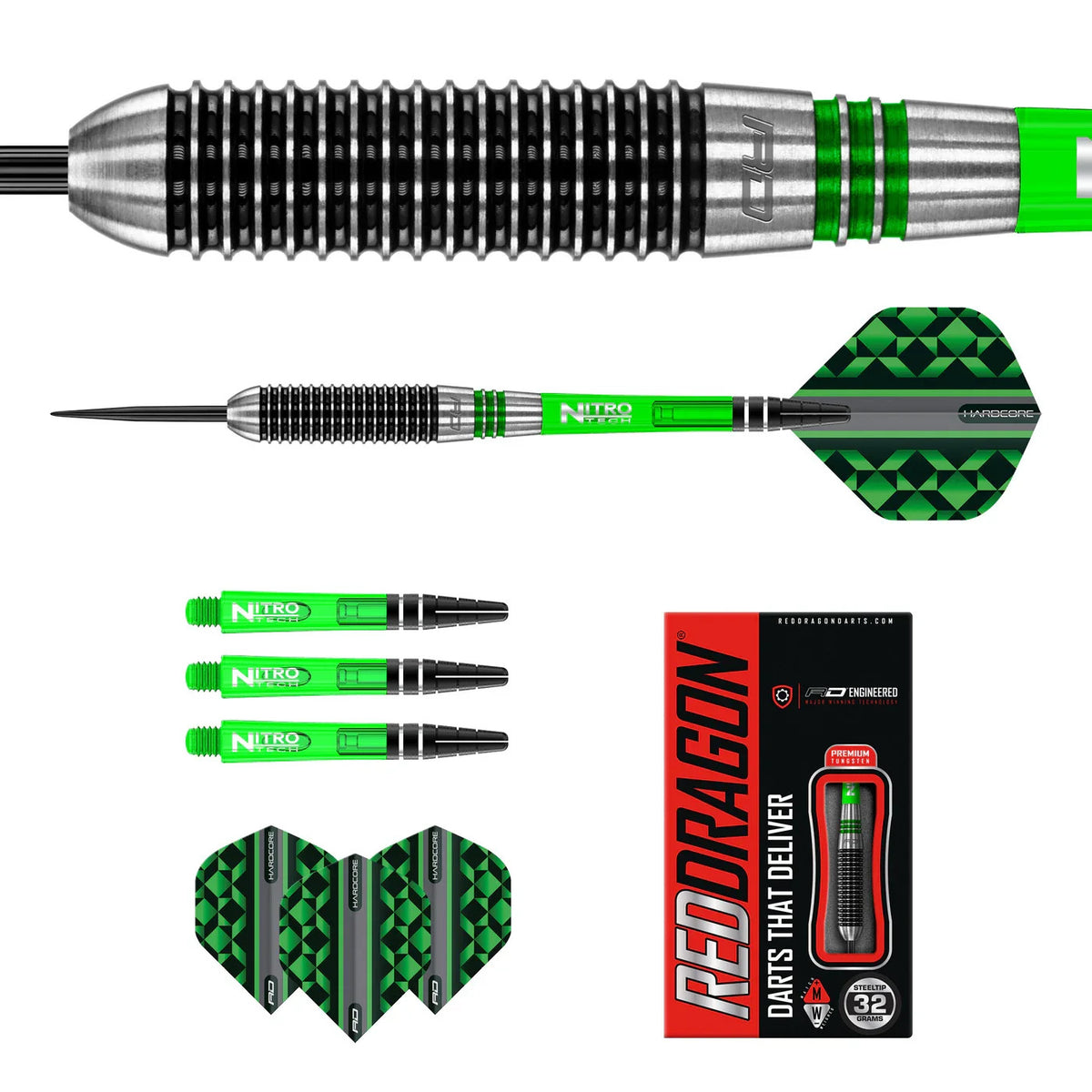 Dart Barrel 32g Tungsten 85% Red Dragon Titan 2