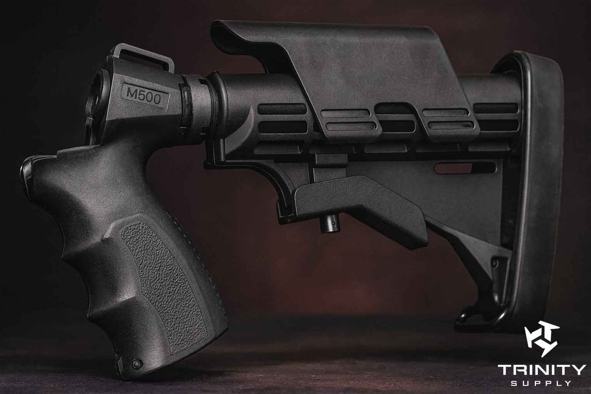 Maverick 88 12-Gauge Shotgun Rear Grip with Buttpad - Black Polymer