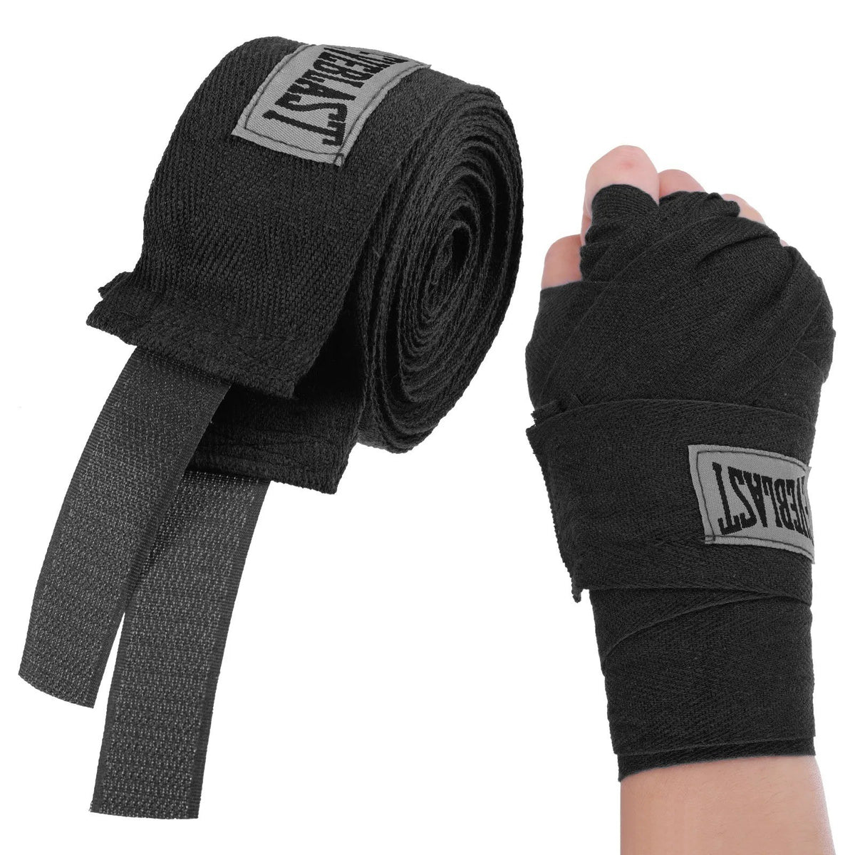 Cotton Elastic Hand Wraps for Boxing Martial Arts Training - Support & Injury Prevention