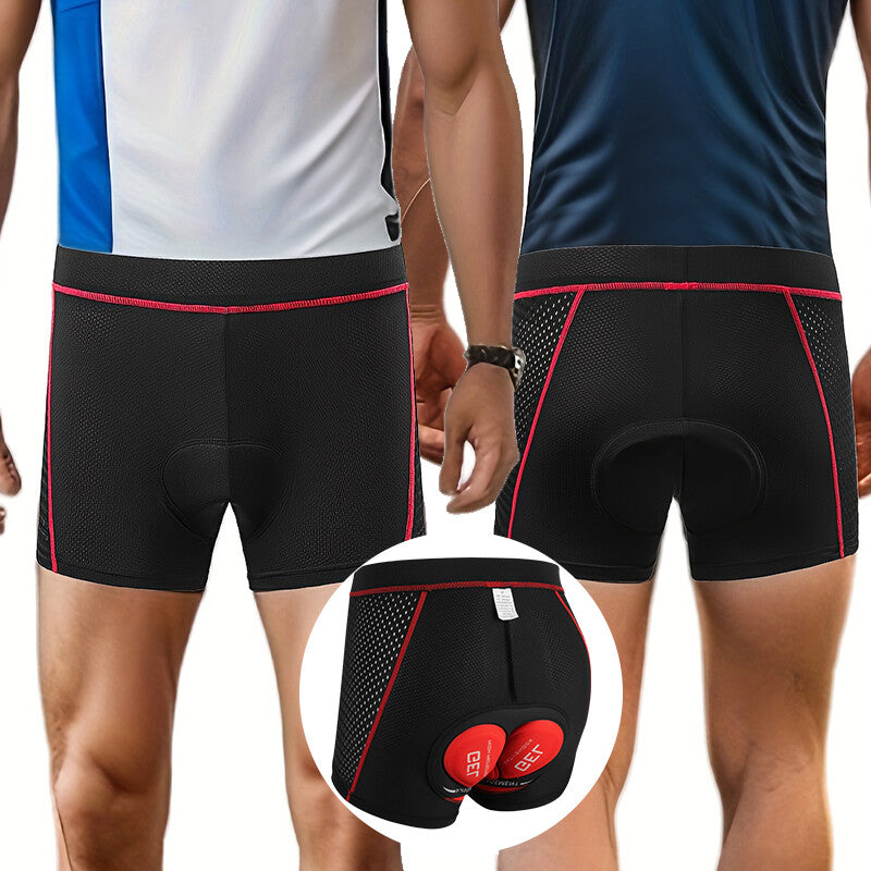 Men Padded Cycling Shorts with 5D Gel Padding - Breathable Biking Tights