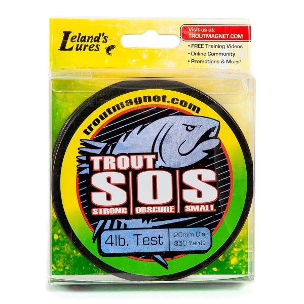 Trout S.O.S. Green Fishing Line - Monofilament, Multiple Pound Options