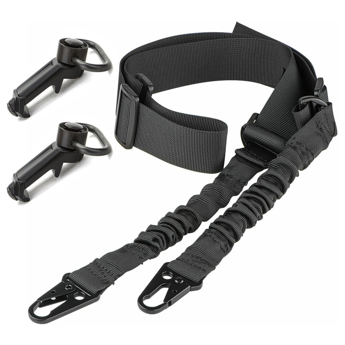 2 Point Rifle Sling with Quick-Detach QD Swivels & Mounts